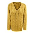 thumbnail image 3 of Yokua Women's Chunky Knit Sweater Fashion Hooded Sweater Casual Long Sleeve Comfortable Sweater, 3 of 8