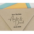 thumbnail image 4 of Printtoo Personalized Black Self Inking Save The Date Custom Stamper Wedding Round Heavy Duty Stamp-45 mm, 4 of 6