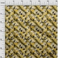 thumbnail image 3 of oneOone Velvet Yellow Fabric Abstract Sewing Craft Projects Fabric Prints By Yard 58 Inch Wide, 3 of 4
