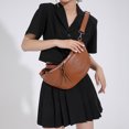 thumbnail image 1 of Bolsa De Hombro Bolsa de pecho para mujer Correa de hombro ajustable Color sólido Monedero para niñas Marrón Ndcxsfigh Para Estrenar, 1 of 4