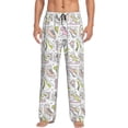 thumbnail image 2 of Lsque Pink skates Print Men's Pajama Pants, Lounge Pant - Comfortable Home Wear,Elastic Waistband, Stylish Design-Large, 2 of 9