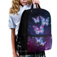 thumbnail image 3 of HUIACONG Galaxy Butterfly Backpack for Middle School Girls Large Capacity Ergonomic Padded Straps Wear‑Resistant for Kids Students 6‑18 Daily Use, 3 of 6