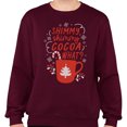 thumbnail image 2 of Shimmy Shimmy Cocoa What Sweatshirt Unisex Small Maroon, 2 of 5