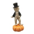 thumbnail image 4 of Dualoai Collectible Figurine Dancing on Pumpkin Creative Home Decor Desktop Ornament Style C, 4 of 9