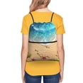 thumbnail image 4 of Xecao Tropical Beach With Starfish for Drawstring Bags,Pull String Backpack Bags,String Bag Sackpack, 4 of 6