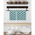 thumbnail image 3 of Abstract Geometric Kitchen Dish Towels for Drying Dishes Set of 3, Vintage Rhombus Circle Texture Green Waffle Weave Microfiber Hand Tea Bathroom Towels Quick Dry & Absorbent Towel 15.7x23.6, 3 of 7