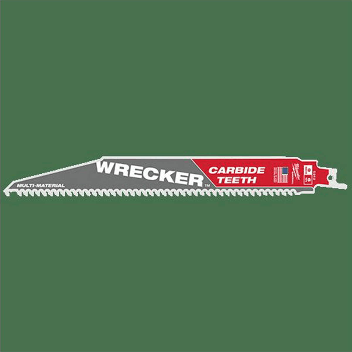 Milwaukee 48-00-5242 9" 6 TPI WRECKER Carbide Teeth Multi-Material Cutting SAWZALL Reciprocating Saw Blade