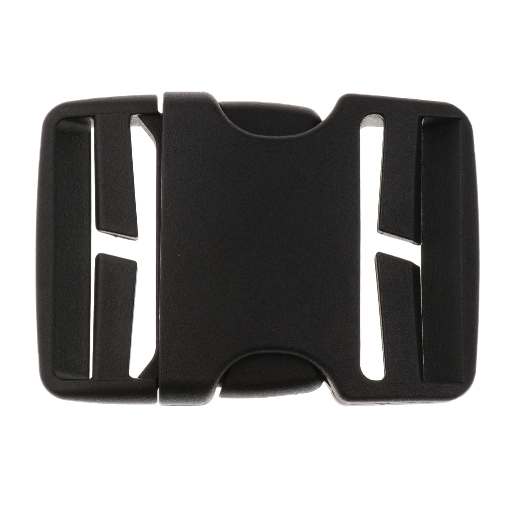 Side Release Buckles,Heavy Duty Plastic Buckle Clips Snaps Backpack Belt  Replacement Buckle(4 pcs, black) 