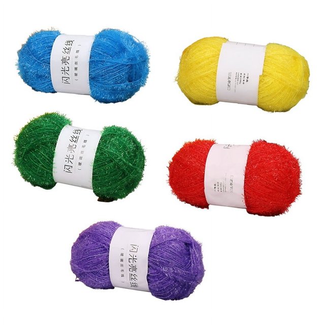Muñeca Hecha A Mano con Hilo de Fibra de Vidrio y Paño de Cocina de Poliéster: Material Brillante para Manualidades