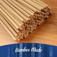 thumbnail image 4 of BambooMN 4mm Sharp-Point Multipurpose Food Bamboo Skewers - 9.8" (25cm) - 1,000 Pieces, 4 of 9