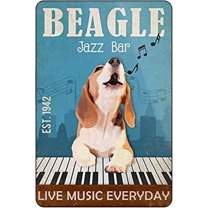 Beagle Dog Jazz Bar Jigsaw Puzzles 35 Pieces For Adults - Wooden Puzzles For Live Music Everyday Adults And Family Home Decoration Family Entertainment Leisure Fun Interactive