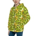 thumbnail image 2 of Sigee Autumn Harvest Cartoon Corn for Teenage Zip Up Hoodies Long Sleeve Sweatshirts-Small, 2 of 6