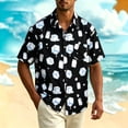 thumbnail image 5 of Yaoyar Men's Summer Floral Hawaiian Camp Shirt Short Sleeve Exotic Print Relaxed Breathable Beach Top, 5 of 5