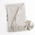 thumbnail image 2 of BXJX Womens Winter Scarf, Long Casual Soft Thermal Scarf Shawl for Gift Gray Size Free Size, 2 of 4