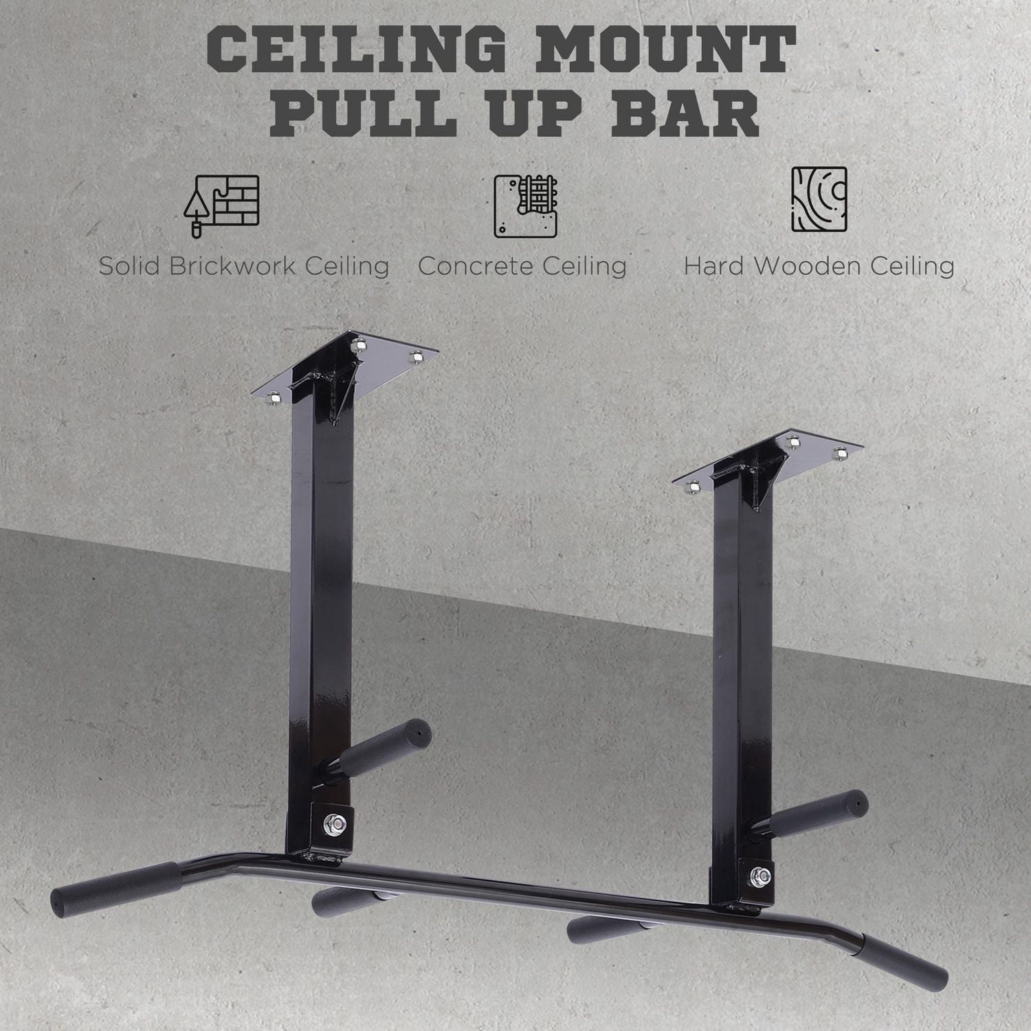 Ceiling Mounted Pull Up Bar Chin Up Bar Home Gym Strength Training