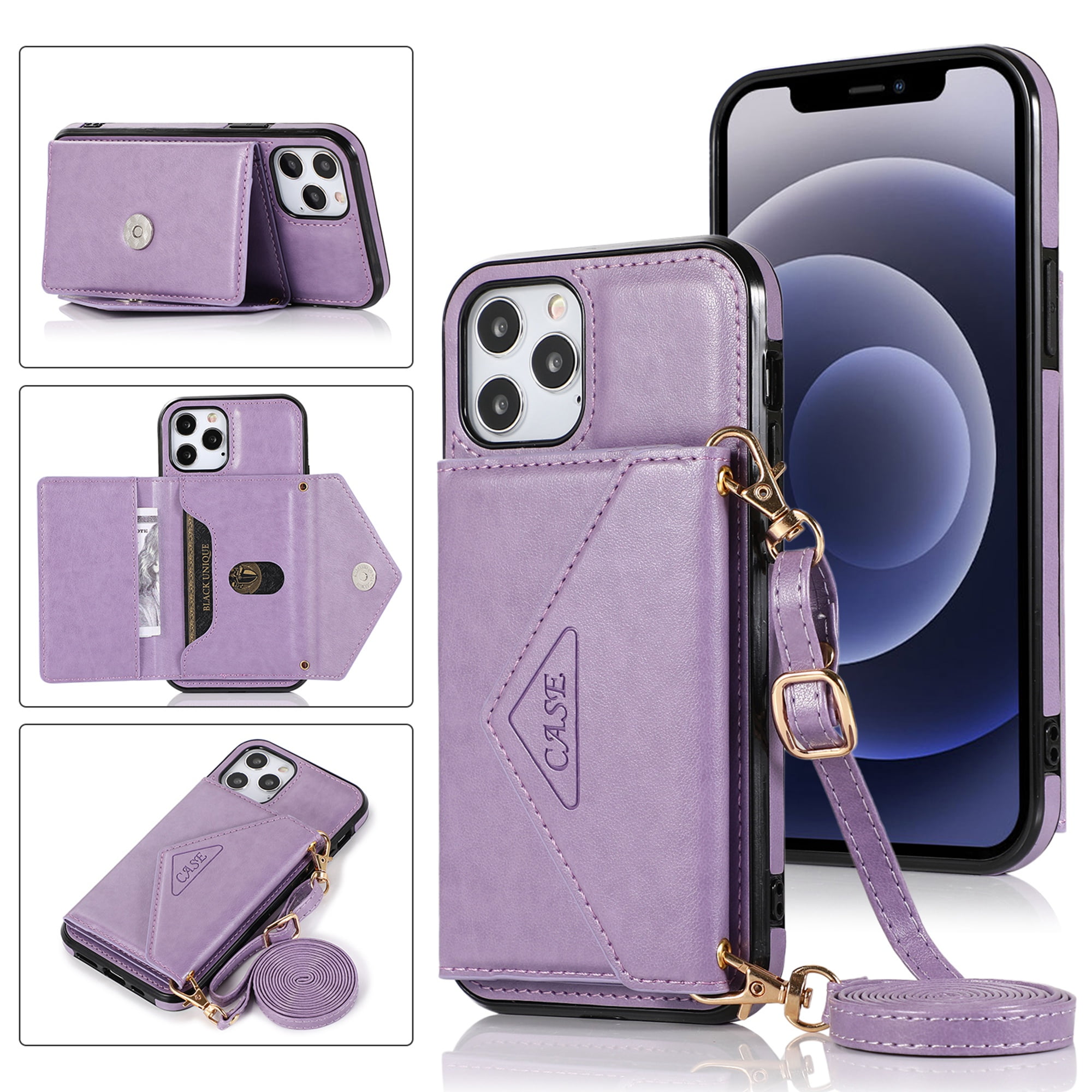 Techcircle Phone Case for iPhone 12 Pro Max, Dual Layer Lightweight Premium Leather, with Card Slots Magnetic Lock Folio Flip Protective Classic Business Case