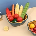 thumbnail image 1 of Cesta De Lavado De Verduras Cesta De Lavado De Frutas Colador De Cesta Coladores De Lavado Cesta De Lavado De Verduras Escurridor De Doble Capa Suspender Rápidamente Fruta ANGGREK Otros, 1 of 8