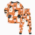 thumbnail image 6 of TOWED22 Toddler Girls Boys Halloween Pumpkin Pajamas Cotton Pjs for Boy Jammies Little Kids Sleepwear Clothes Sets(Orange,5-6 Y), 6 of 6