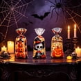 thumbnail image 5 of Miwamany 100pc Halloween Candy Gift Bags, Plastic Pumpkin Ghost Bat Treat Pouches with Ties, Waterproof Goodie Bags for Party Favors, Trick or Treat, Popcorn Cookie Wrapper, 5 of 6