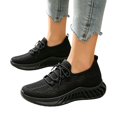 thumbnail image 6 of Domzle Women's Walking Shoes Slip On Tennis Sneakers Gym Workout Lightweight Non Slip Mesh Breathable Running Shoes for Women Black, 6 of 7