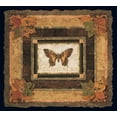 thumbnail image 2 of Gladding, Pamela 22x20 Black Ornate Wood Framed with Double Matting Museum Art Print Titled - Butterfly II, 2 of 4