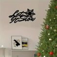 thumbnail image 5 of HELLOYOUNG  "Let It Snow" Iron Wall Sculpture - Artful Snowflake-Themed Metal Sign for Living Room, Front Door & Corridor, Perfect for Christmas, Ideal Housewarming Gift, Festival Decoration, 5 of 6