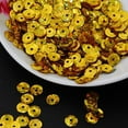 thumbnail image 3 of 1000Pcs Gold Paillettes Sequins for Embroidery Crafts Sewing Decoration, 3 of 7