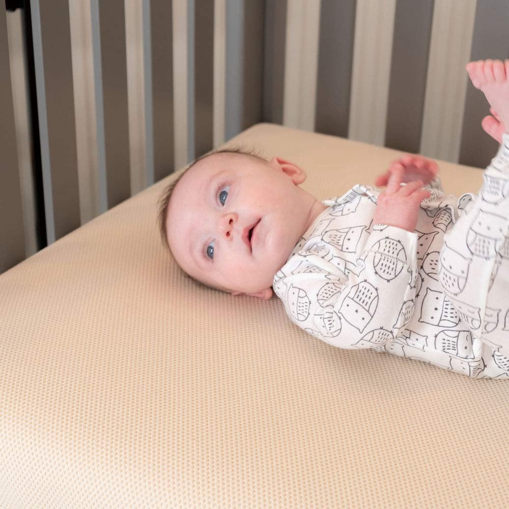 Naturepedic Organic Crib Mattress - 2-Stage Lightweight Infant & Toddler Mattress with Protector Pad - Waterproof, Breathable & Non-Toxic for Baby and Toddler Bed
