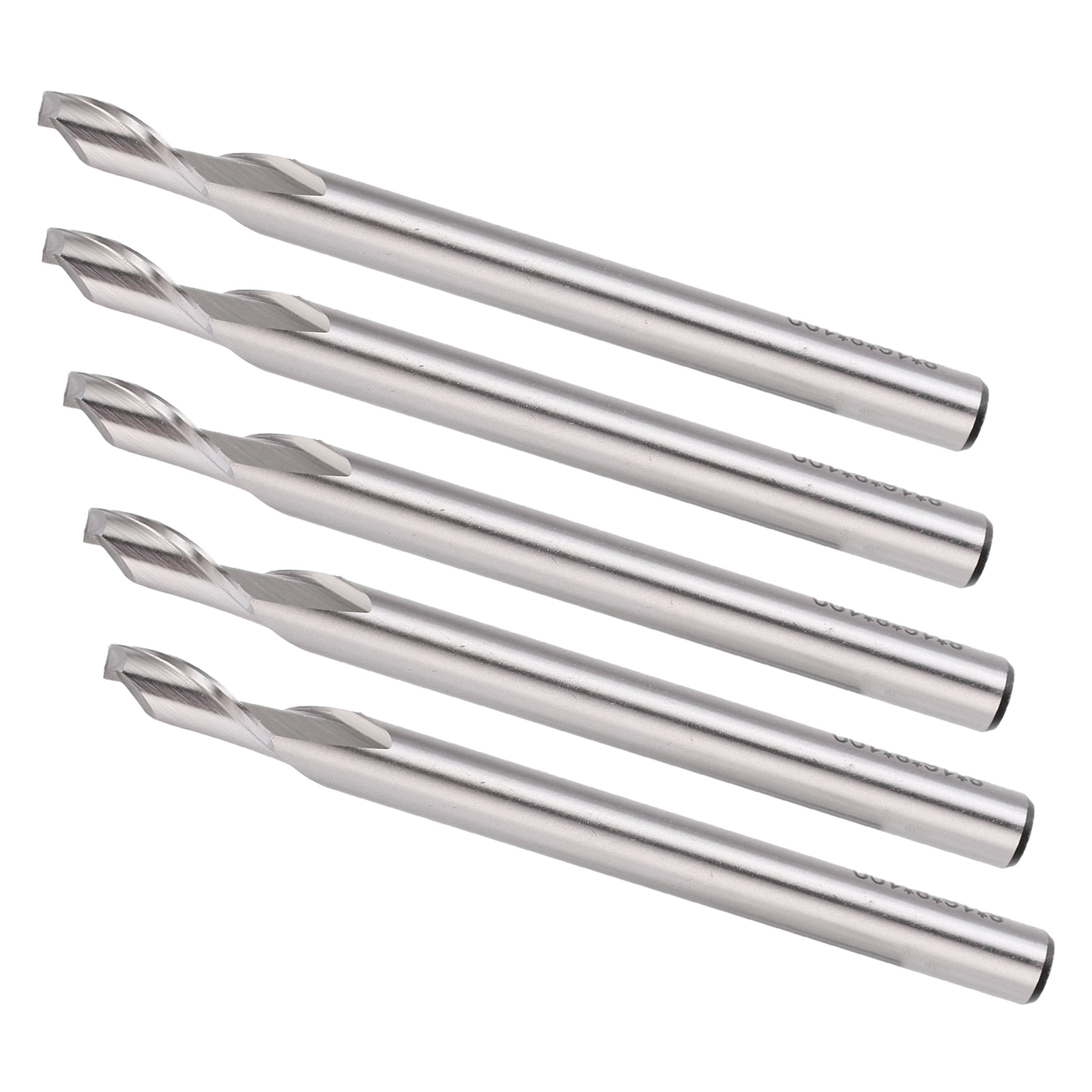 Spiral Router Bits, 5Pcs CNC Spiral Router Bit Spiral End Mill For CNC