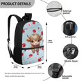 thumbnail image 5 of Jeiento Cute Highland Cow Backpack for Girls 6-8 8-12 School Bags Red Cherry Elementary Middle School Bookbag Rucksack for Kids 17inch Laptop Backpacks Girls Kindergarten Schoolbag Daypack Blue, 5 of 6