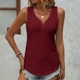 thumbnail image 4 of Ruyang Vest Tops for Women Summer Tops Ladies Camisole V Neck Sleeveless Casual Tank Summer Fashion Casual Top Women Shirts, 4 of 5