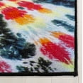 thumbnail image 5 of SAFAVIEH Painted Brush Nowell Novelty Area Rug, Black/Coral, 6'7" x 9', 5 of 10