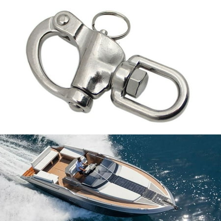 

70mm Stainless Quick Release Boat Anchor Chain Eye Shackle Swivel Hook Snap
