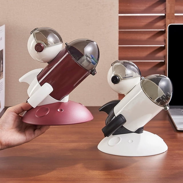 Yrmaups 2Pcs Rocket Pencil Holder for Study, Personalized Stationery Organizer, Multifunctional Desk Storage Container for Office, Study, Home, Study