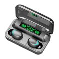 thumbnail image 2 of True Wireless BT Headphone In-ear Sports Earbuds with LED Battery Display Screen Smart Touch Control Power Bank Function Black, 2 of 5