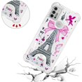 thumbnail image 5 of Phone Case for Moto G30,Case for Moto G10,Case for Moto G20,Crystal Bling Quicksand Effect TPU Bumper Four Corners Protection Case for Moto G30/G10/G20,YBDT Iron Tower, 5 of 14