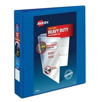 Avery Heavy-Duty View 3 Ring Binder, 1.5" Slant Rings, Pacific Blue