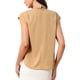 thumbnail image 3 of INSPIRAR CHIC Blusa de Cuello Plisado de Satén Elegante con Mangas Cortas para Uso Casual en Oficina M Caqui, 3 of 6