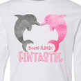 thumbnail image 4 of Inktastic You're Flippin' Fintastic Dolphins Long Sleeve Youth T-Shirt, 4 of 5