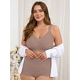 thumbnail image 3 of DEMOTIME Womens Wireless Bras Comfortable No Underwire Adjustable Straps Bra Seamless Push Up Everyday Bras Grey L, 3 of 7