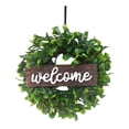 thumbnail image 1 of Guirnalda De Plantas Verdes Artificiales, Cartel De Bienvenida, Decoración Colgante De Pared Para Fiesta De Oficina En Casa Scienceny HA034787-00, 1 of 6