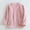 Pink, variant on Women's Soft Bed Jacket Button Front Long Sleeve Fuzzy Fleece Jacket Pajama Tops Plush Sleepwear Coat Winter Loungewear with Pockets