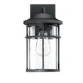 thumbnail image 6 of Outdoor Wall Light Fixture Matte Black Outdoor Lighting for House, Porch, Garage, Exterior with Seeded Glass Shade, 6 of 8