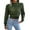 A-Army Green137, variant on Bibifish Womens Sweaters Mid Neck Cropped Sweaters Long Sleeve Casual Solid Color Pullover Knitted Jumper Top Sweaters For Ladies