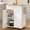 26in White, variant on PulseFay Kitchen Island Cart with Storage, Small Kitchen Island on Wheels with Large Drawer, Adjustable Shelf & Towel Rack, Rolling Island Table for Kitchen & Dining Room, White