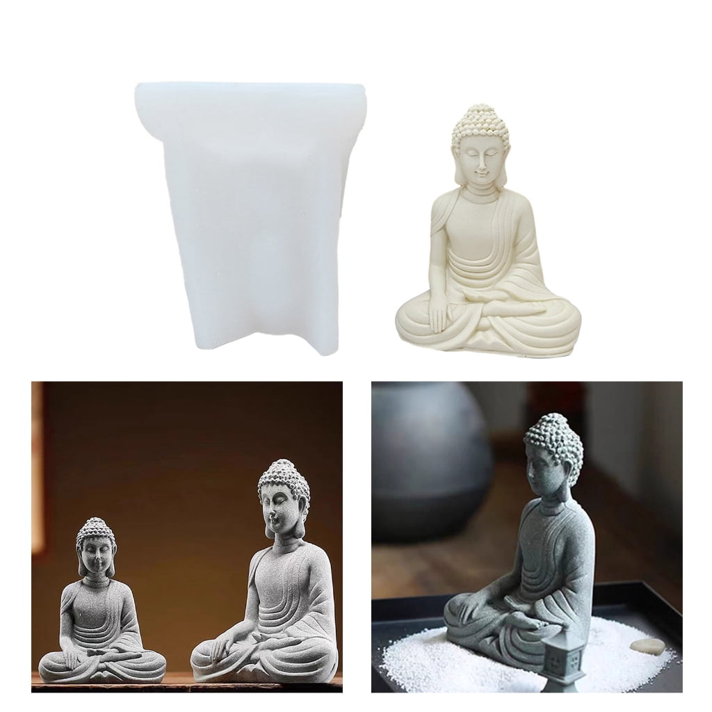 Figure Molds Candle Moulds Buddhas Shape Silicone Crafts Mold Silicone Material