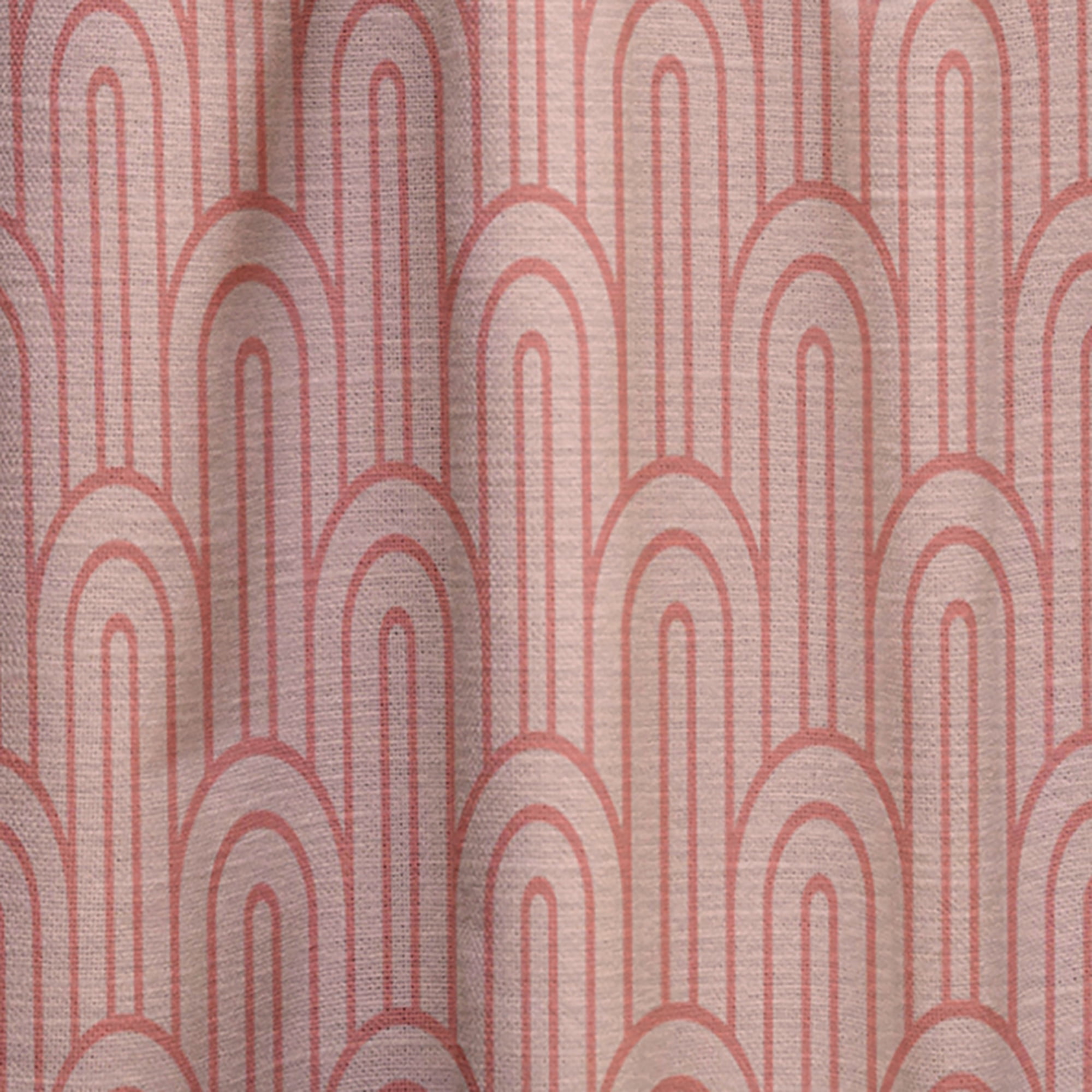 Designart 'Retro Deco Art Waves II' Mid-Century Modern Curtain Panel