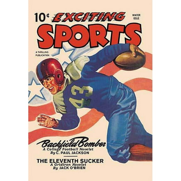 Backfield Bomber Fine art canvas print (20" x 30")