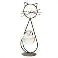 thumbnail image 1 of Xihbxyly Arreglo Floral de Hierro con Diseño de Gatos, Diseño Único y Moderno, Jarrón de Vidrio de Borosilicato Transparente, Decoración de Mesa para El Hogar, Complemento para Sala de Estar o Comedo, 1 of 3