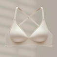 thumbnail image 7 of Clothing 2025 Push Up Bras for Women Women's Comfortable Strapless Spring/Summer New Deep V Gathering Fashion Back Bra Plus Size Lace Bras Underwire Brassiere Everyday Bras, 7 of 7